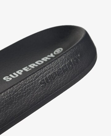 Claquettes / Tongs 'City Luxe' Superdry en noir