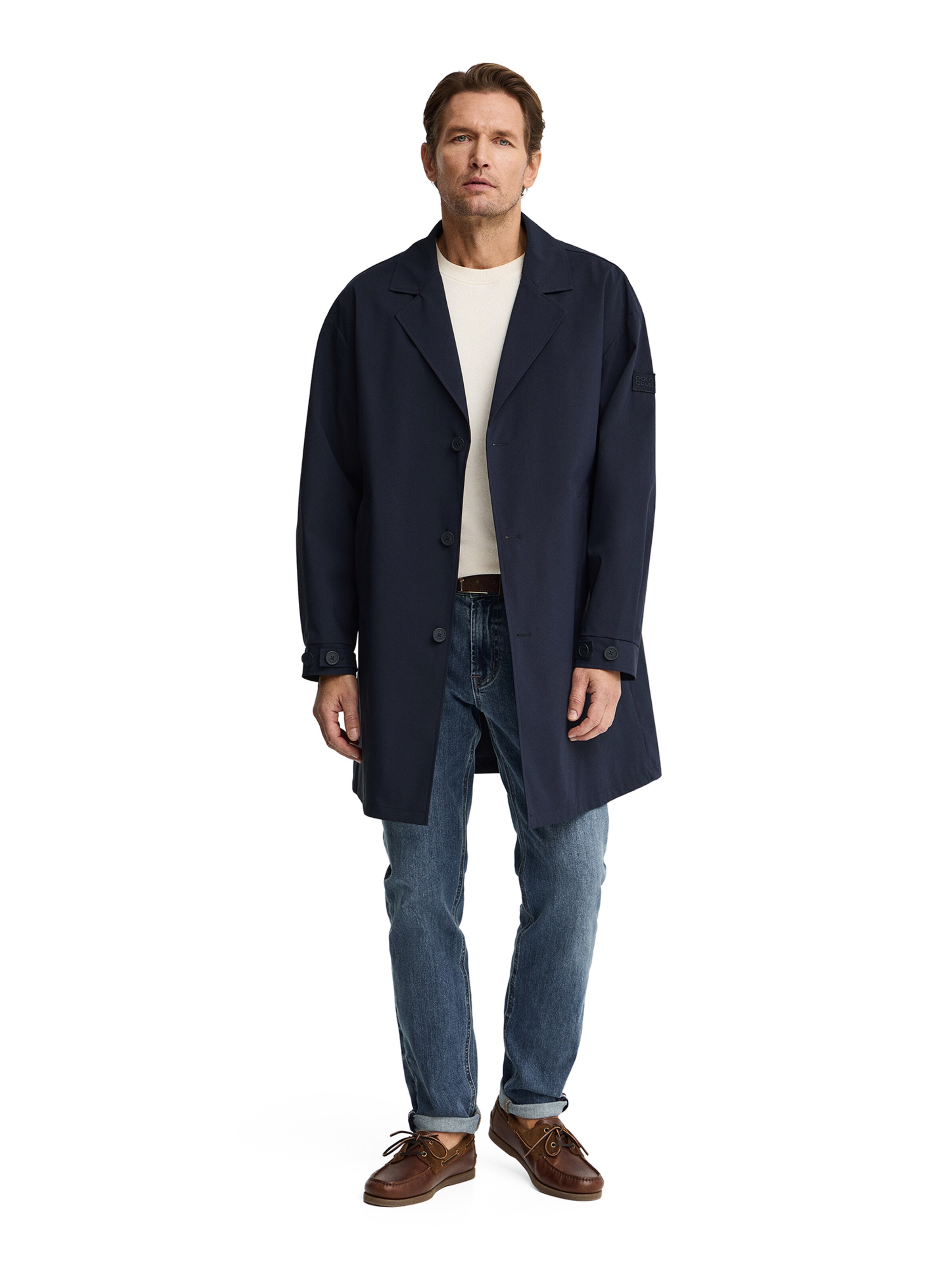 Polo Club Between-Seasons Coat in Blue