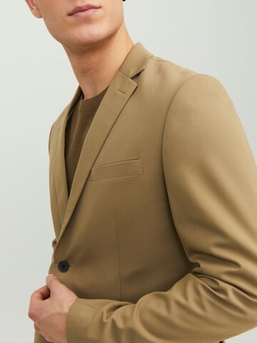 JACK & JONES Slim fit Suit Jacket 'FRANCO' in Beige