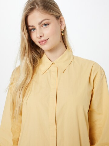 Robe-chemise 'Haddis' MSCH COPENHAGEN en jaune