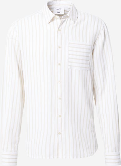 DAN FOX APPAREL Chemise 'Janosch' en beige / blanc, Vue avec produit