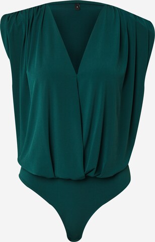 Trendyol - Blusa body em verde: frente