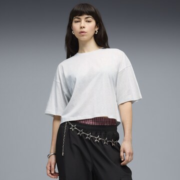 PUMA Oversized shirt 'Wardrobe Ess' in Wit: voorkant