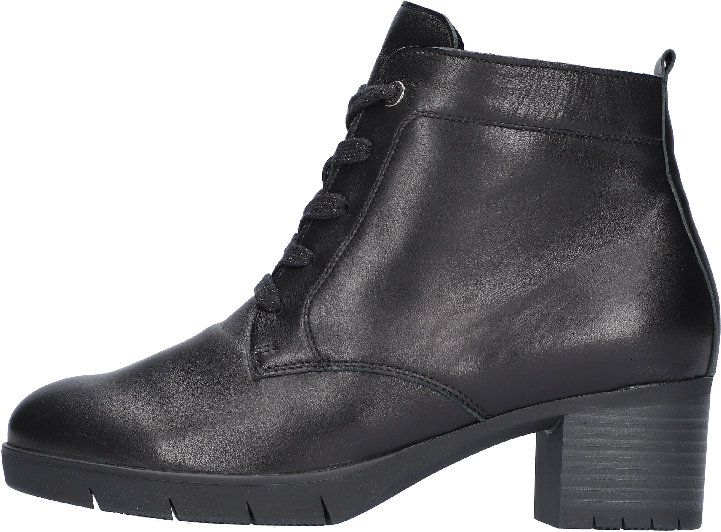 WALDLÄUFER Lace-Up Ankle Boots in Black