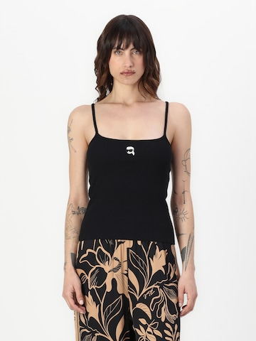 Karl Lagerfeld Top 'Ikon' in Zwart: voorkant