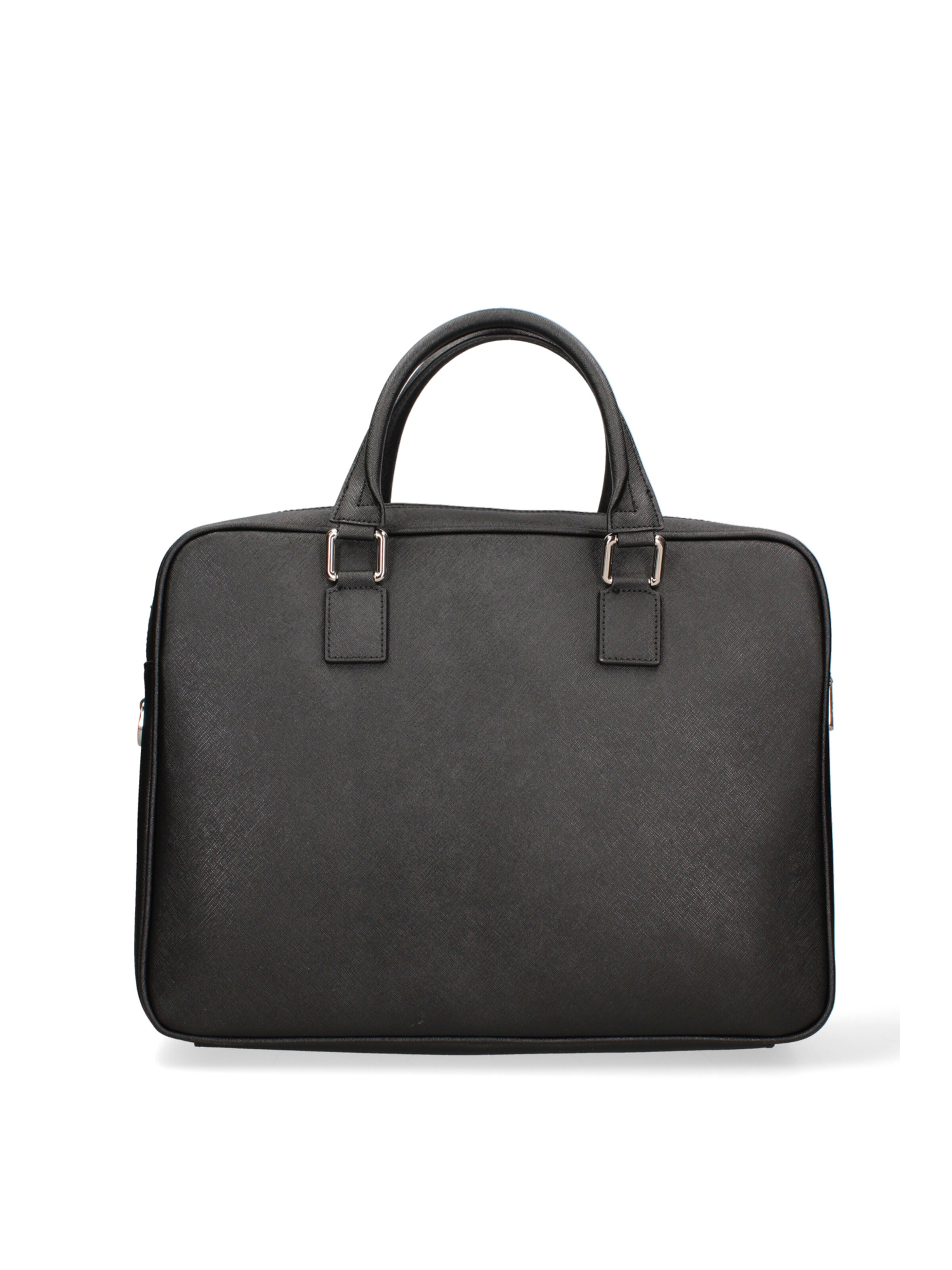 Valigetta ventiquattrore 'Borsa da Lavoro Pierre Cardin Vera Pelle con Zip' di PIERRE CARDIN in nero