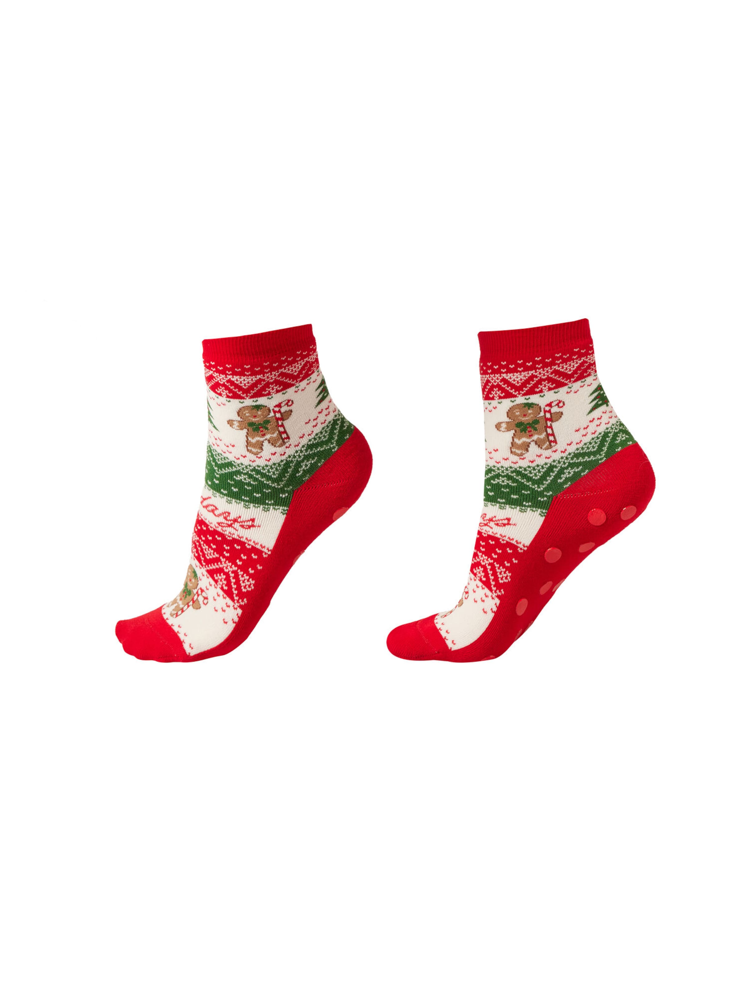 CALZEDONIA Socken 'CHRISTMAS' in Rot: Vorderseite