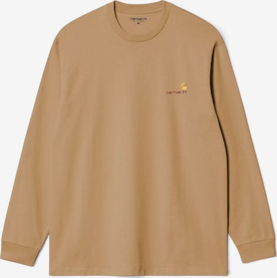 Carhartt WIP Shirt 'L/S AMERICAN SCRIPT T-SHIRT WIP DUSTY H' in XS in Beige, Item view