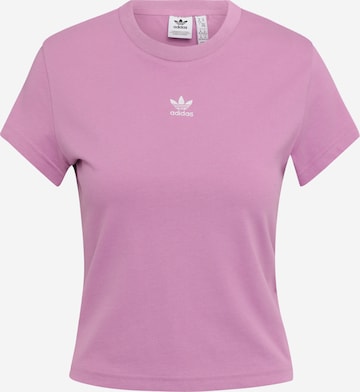 ADIDAS ORIGINALS Shirt 'Essentials' in Purple: front