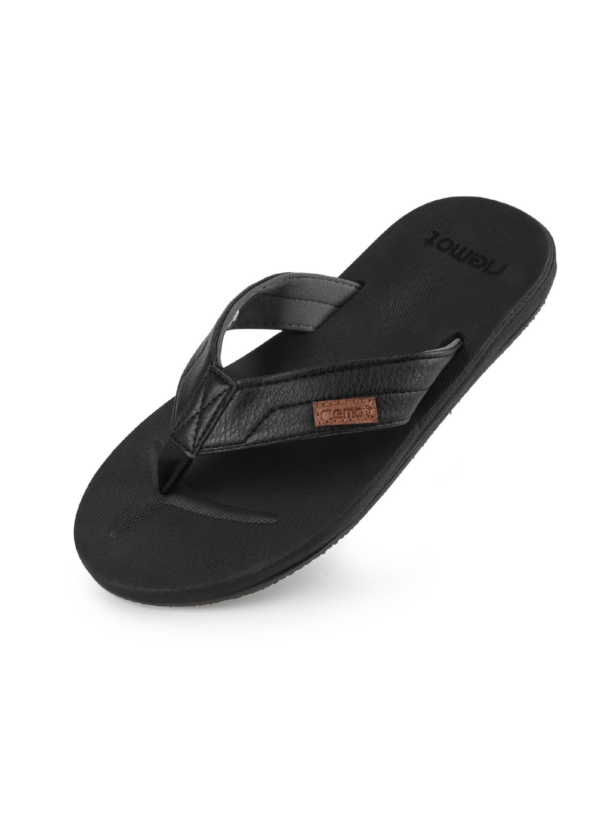 riemot T-Bar Sandals in Black: front