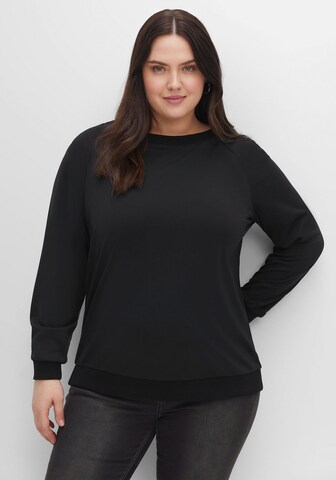 SHEEGO Sweatshirt in Zwart: voorkant