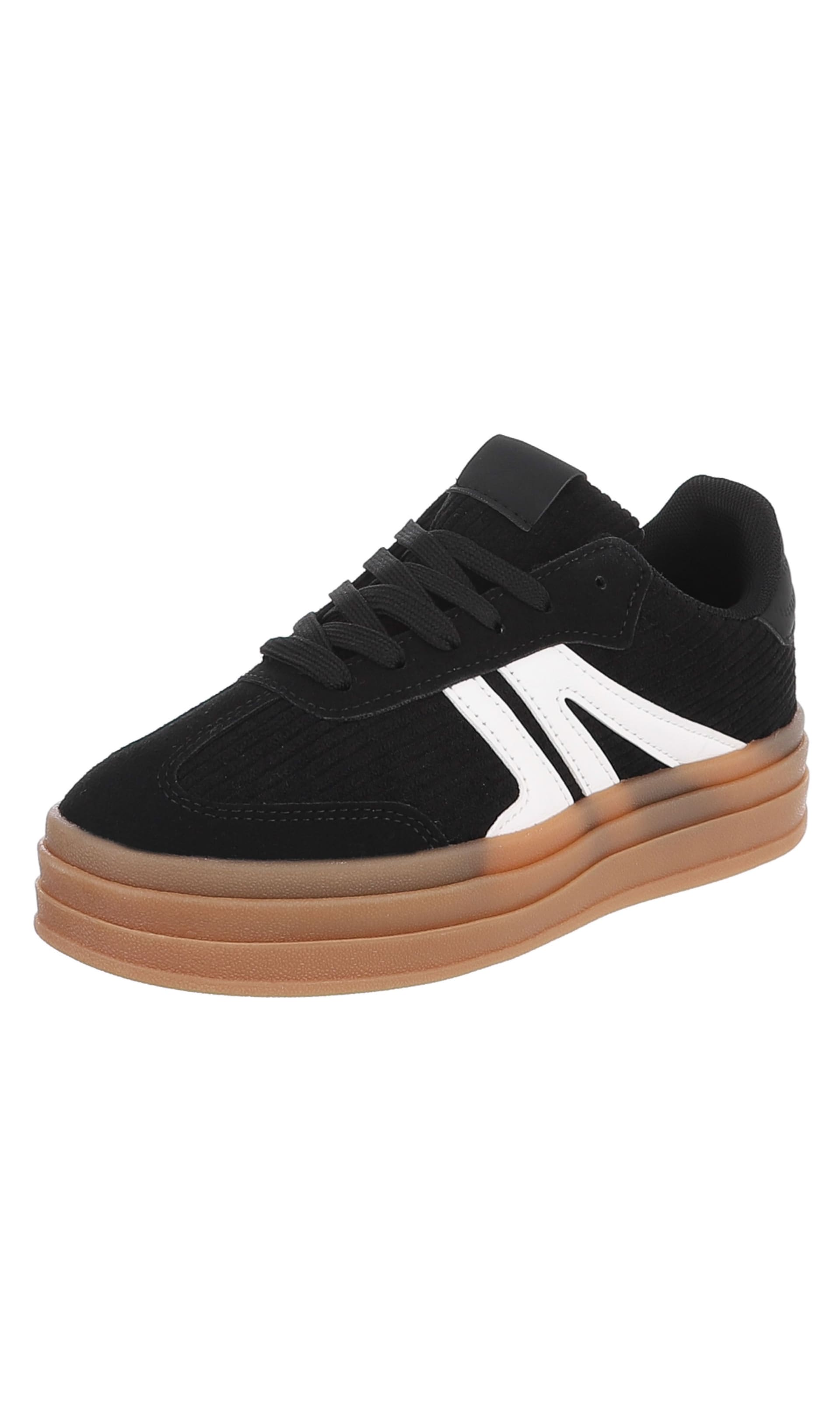 Ital-Design Sneaker in Schwarz: Vorderseite