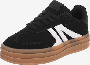 Ital-Design Sneaker in Schwarz: Vorderseite