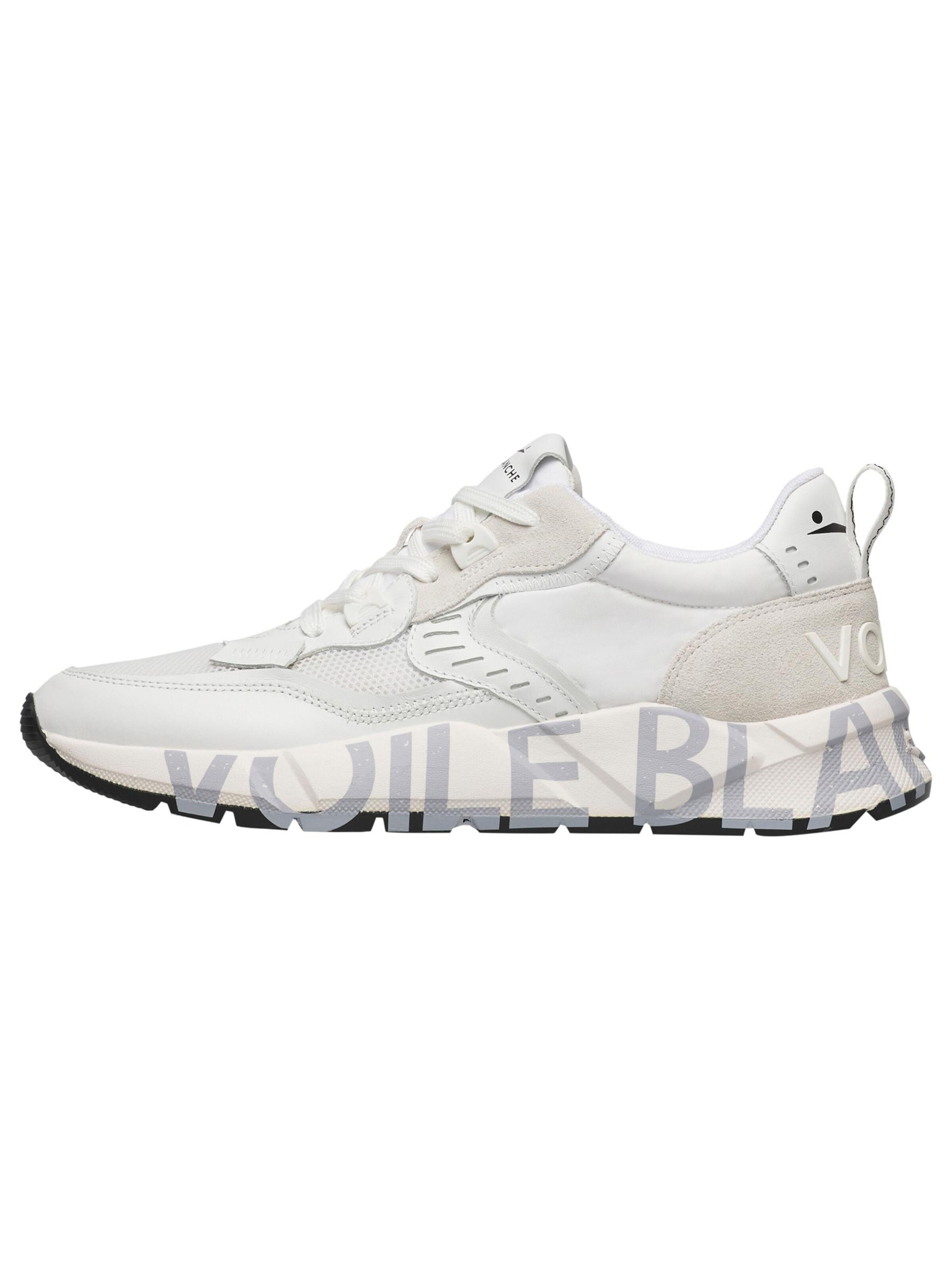 Baskets basses 'CLUB01' Voile blanche en blanc : devant