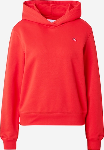 sarkans Calvin Klein Jeans Sportisks džemperis: no priekšpuses