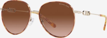 Lunettes de soleil 'EMPIRE' Michael Kors en marron : devant