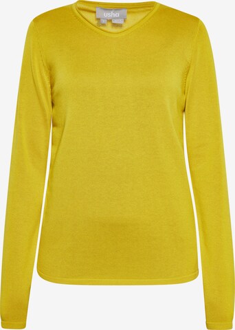 Pullover di Usha in giallo: frontale