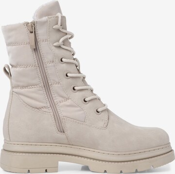 TAMARIS Lace-Up Ankle Boots in Beige