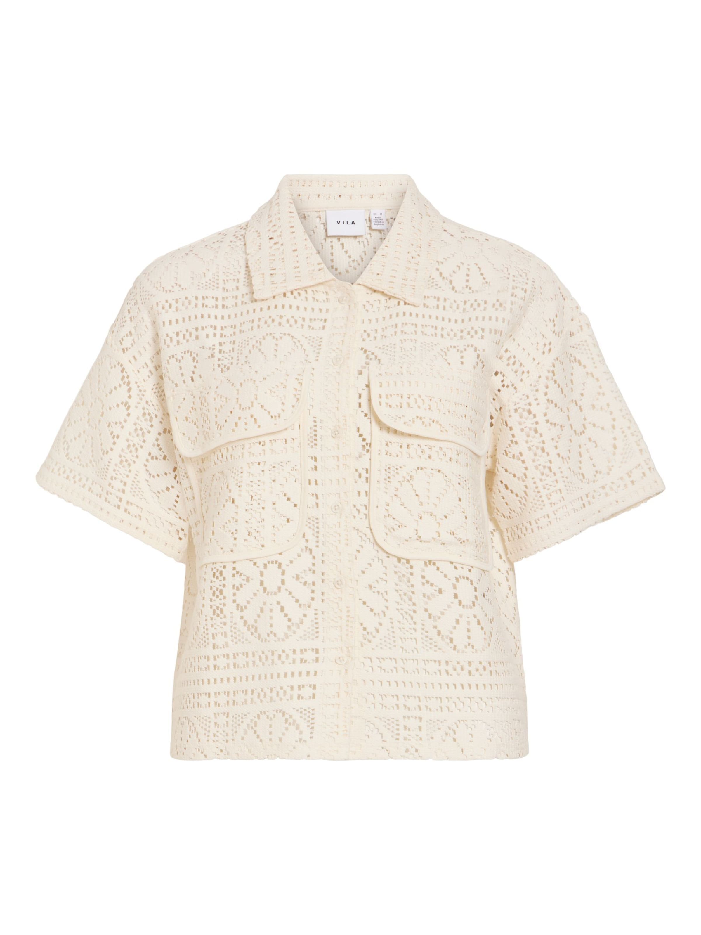 VILA Blouse 'VIMerinda' in Beige: voorkant