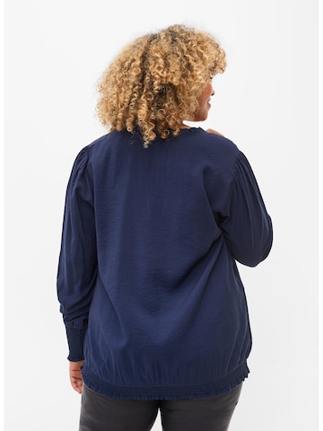 Zizzi Blouse 'XCLARU' in Blauw