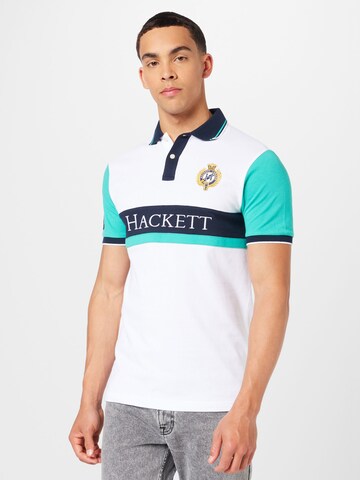 balts Hackett London T-Krekls: no priekšpuses