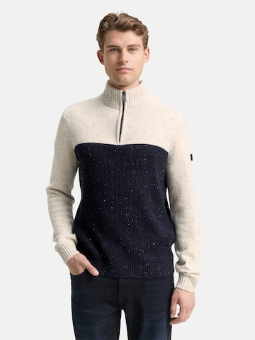 TOM TAILOR Trui in Wit: voorkant
