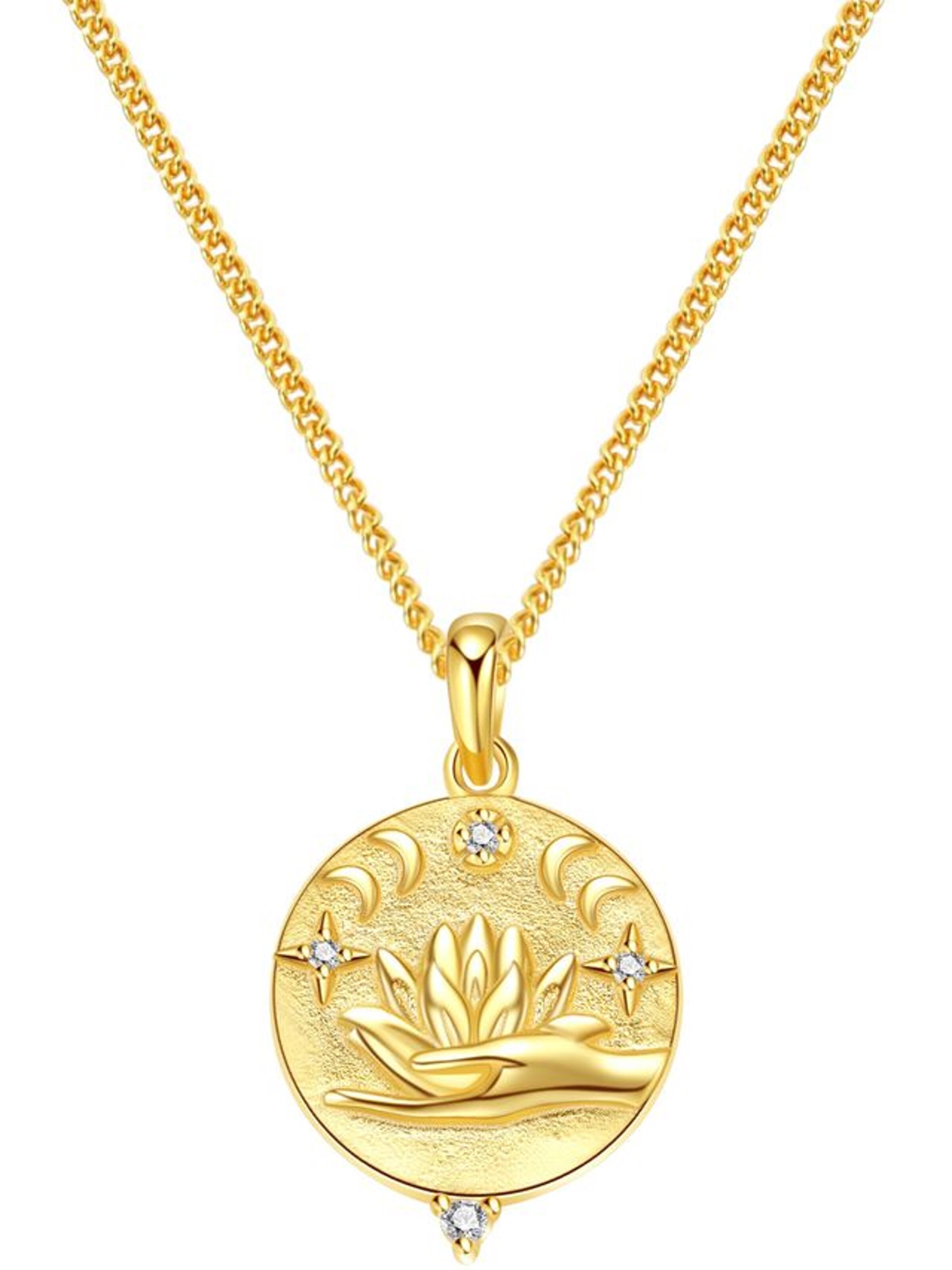 Hey Happiness - Cadena 'Faith' en oro