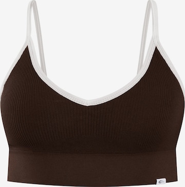 Haut de sport Smilodox en marron : devant