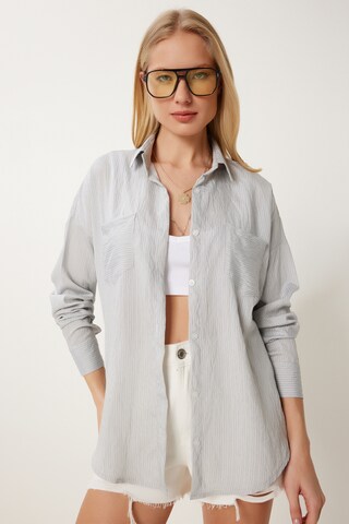 Happiness İstanbul Блузка в Серый: спереди