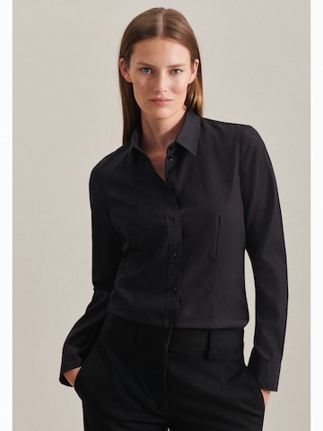 Camicia da donna di SEIDENSTICKER in nero: frontale