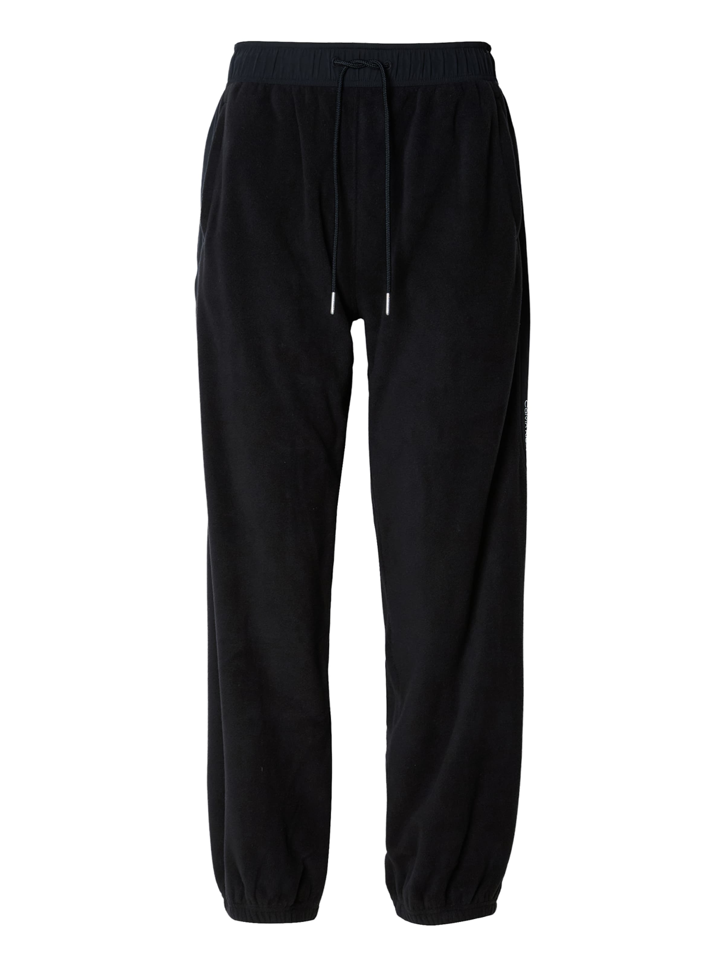 Tapered Pantaloni de la Calvin Klein Jeans pe negru: față