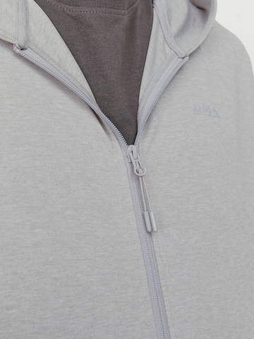 JACK & JONES - Sudadera con cremallera en gris