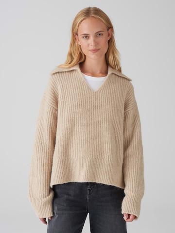 OPUS Sweater 'Polonda' in Beige: front