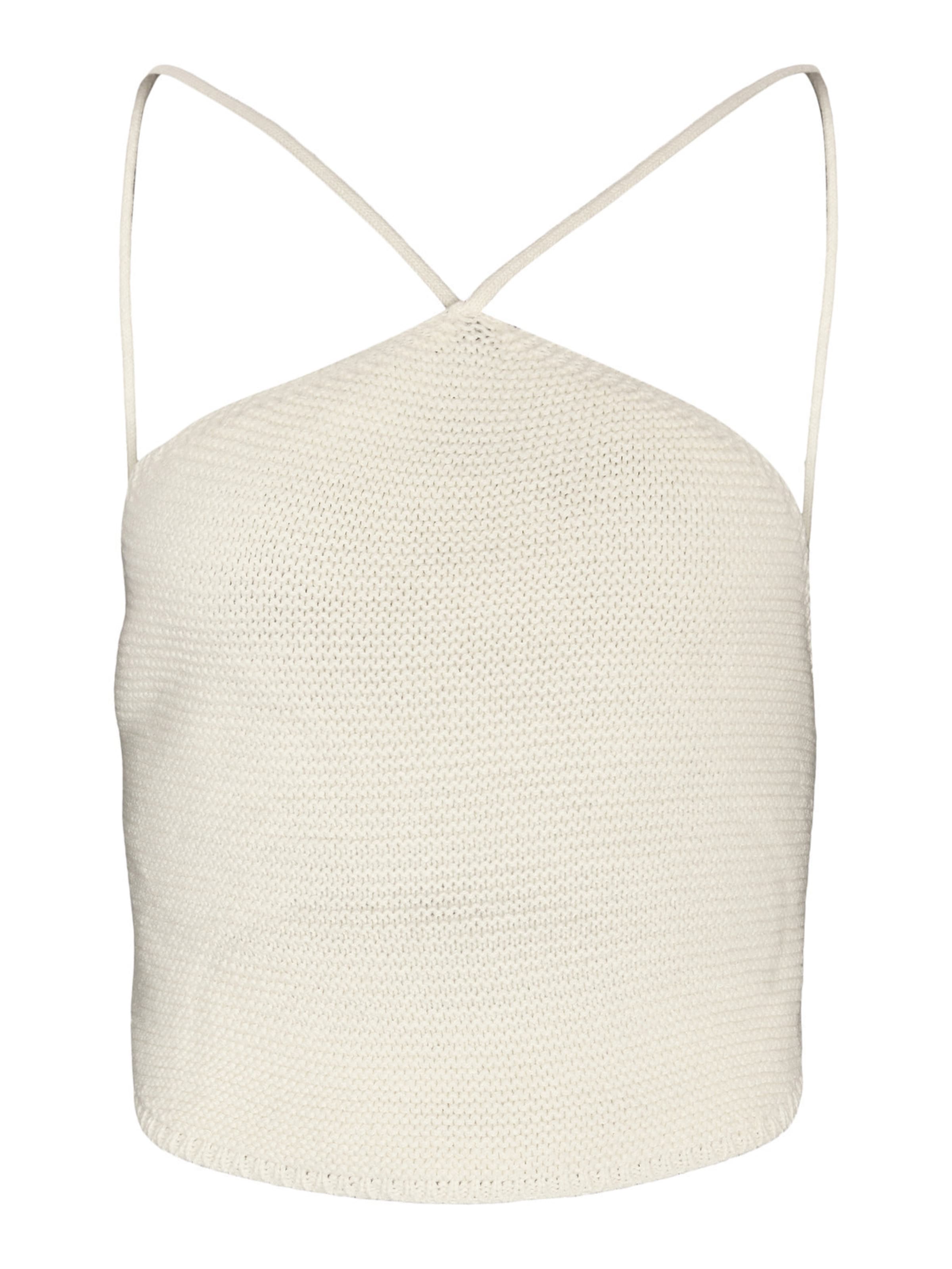Noisy may Knitted Top 'DIAMOND' in White: front