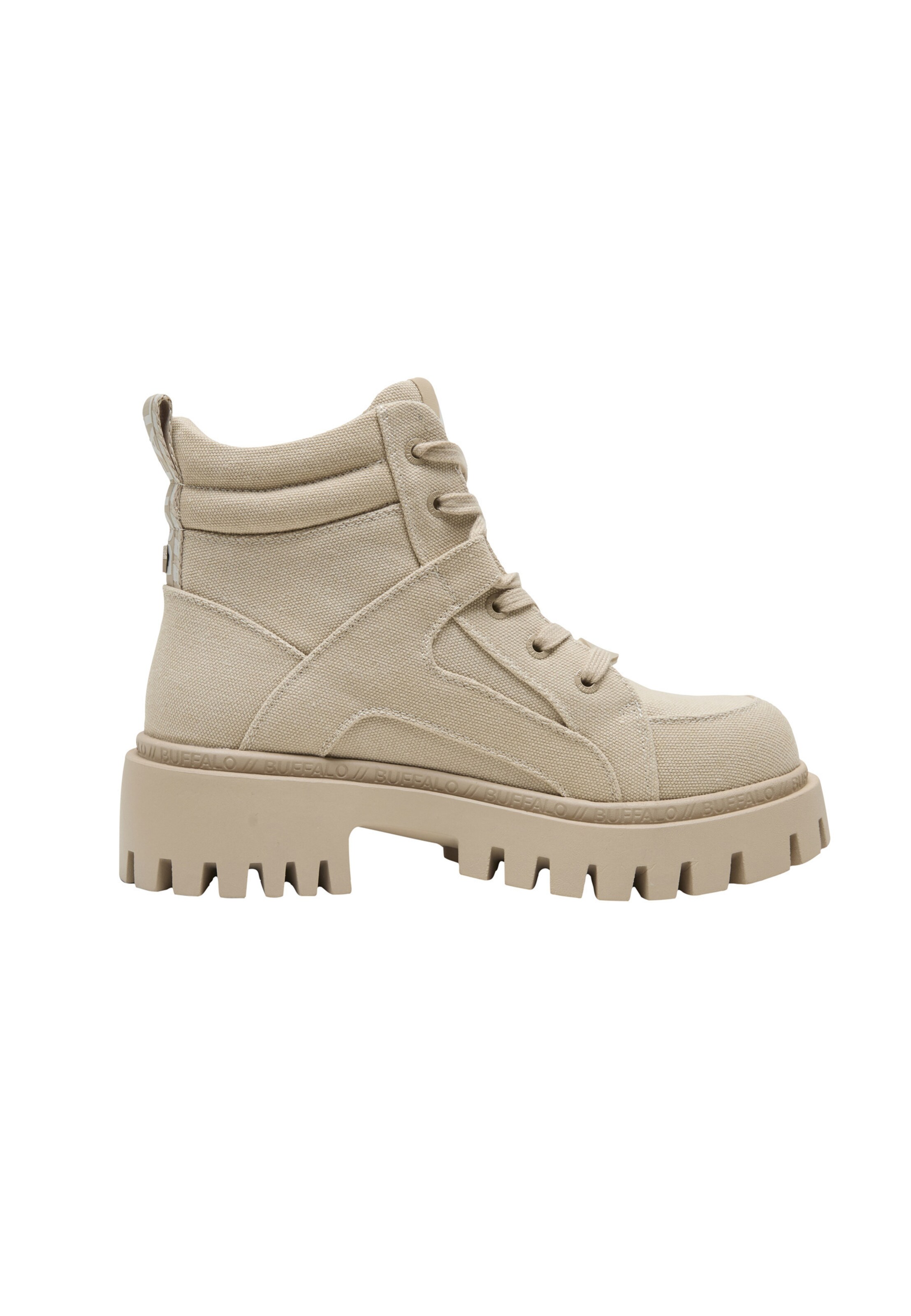 BUFFALO Schnürstiefelette 'ZANOS' in Beige