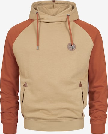 INDICODE JEANS Sweatshirt 'Rowland' in Beige: voorkant