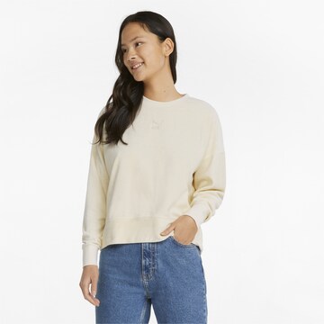 PUMA Sweatshirt in Beige: front