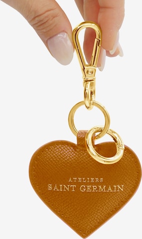 Portachiavi 'Paris Love' di Ateliers Saint Germain in marrone: frontale