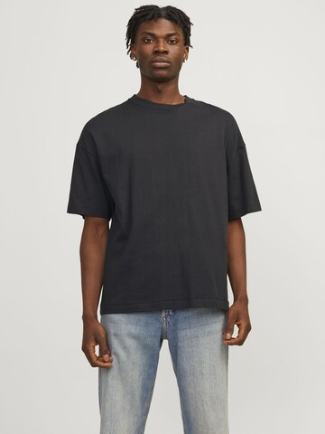 JACK & JONES Shirt 'Milos' in Zwart: voorkant