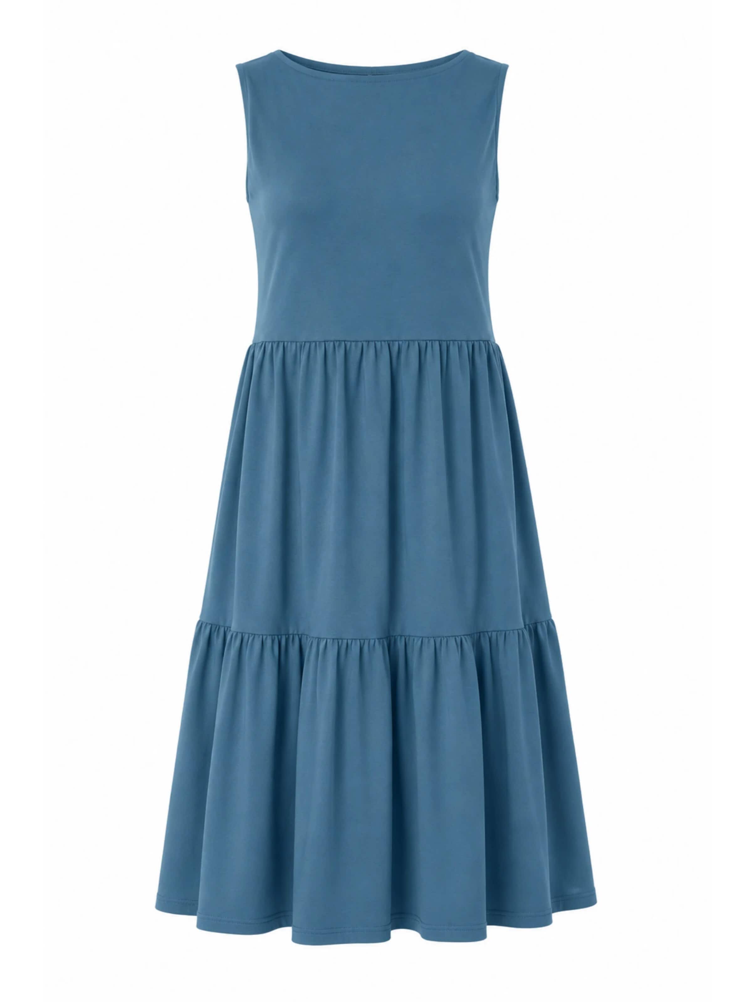 Leela COTTON Dress in Green: front