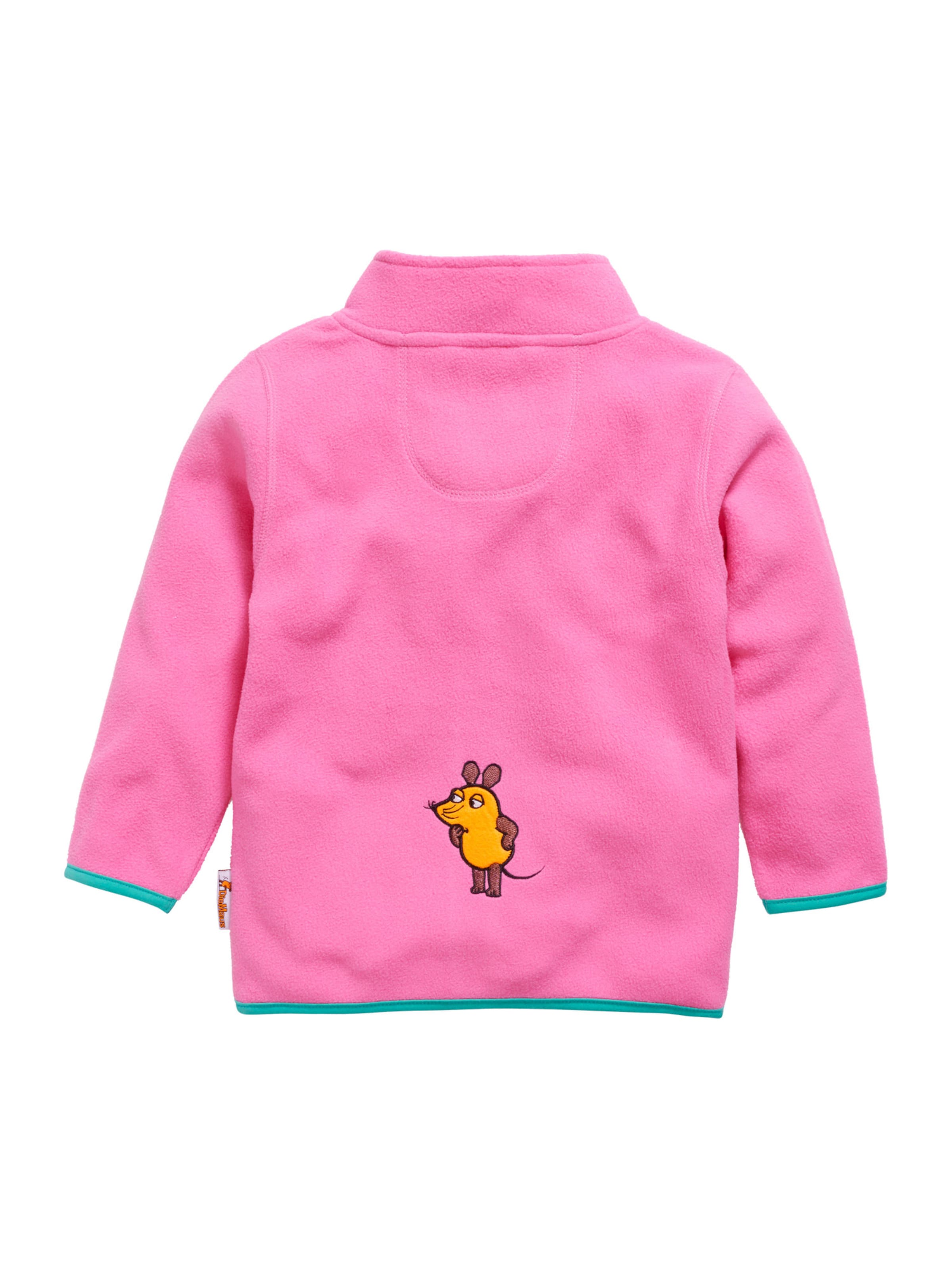 PLAYSHOES Fleecejacka 'DIE MAUS' i rosa