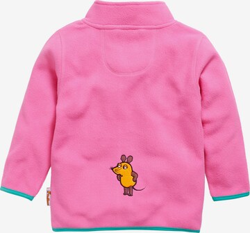 PLAYSHOES Fleecejakke 'DIE MAUS' i pink