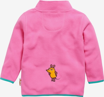 PLAYSHOES Fleece jas 'DIE MAUS' in Roze