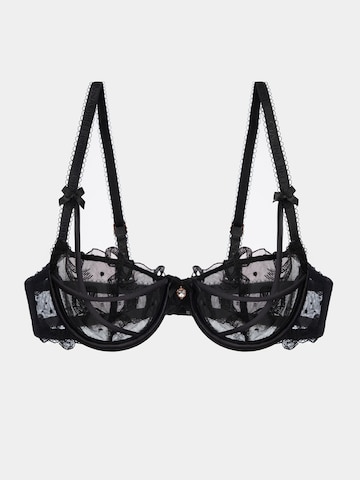 Balconcino Reggiseno 'Mirabella' di Gianna Bellucci in nero: frontale