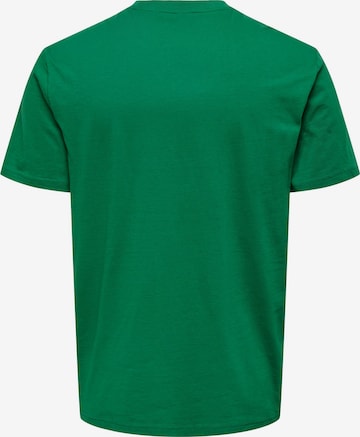 Only & Sons Koszulka 'ASHER' w kolorze zielony