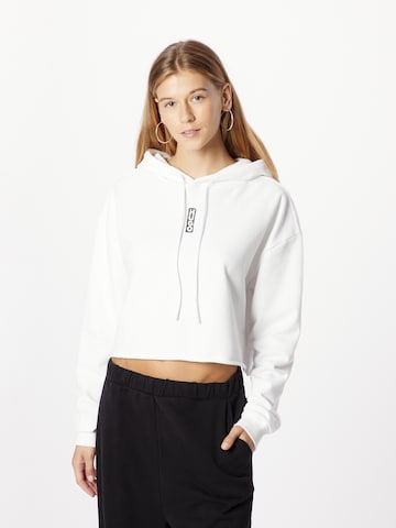 Sweat-shirt 'Dephana' HUGO en blanc : devant