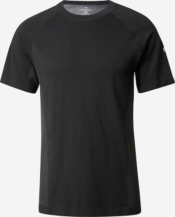 T-Shirt fonctionnel 'The Training Day' Fabletics en noir : devant