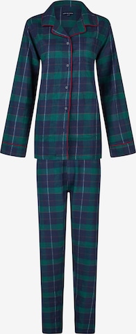 Happy Shorts Pyjama 'Christmas' in Groen: voorkant