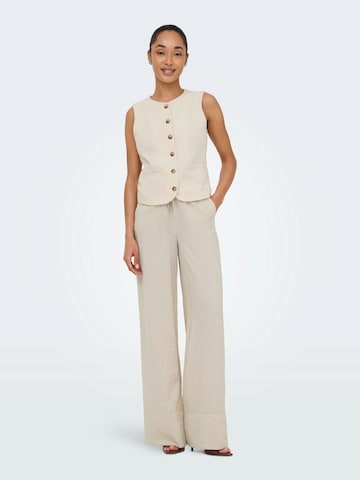 JDY Wide leg Trousers 'JDYCARA' in Beige