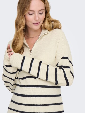 Only Maternity Sweater 'OLMIibi' in Beige
